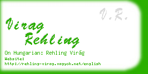 virag rehling business card