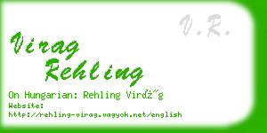 virag rehling business card